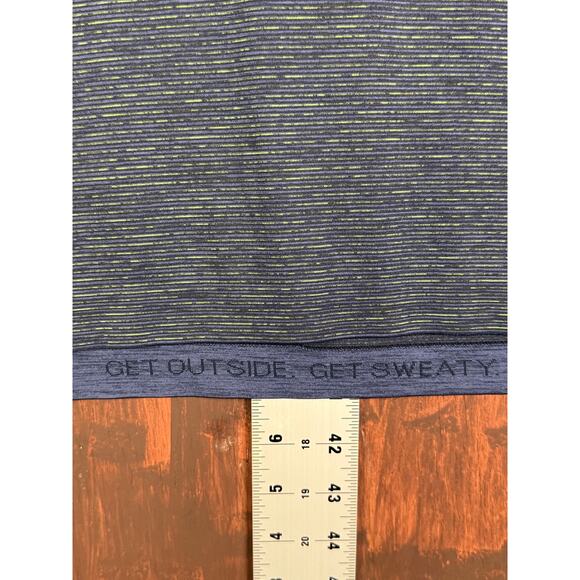 Lululemon‎ Athletica Metal Vent Tech SS Activewear Shirt Blue Green Mens L EUC - Picture 3 of 6